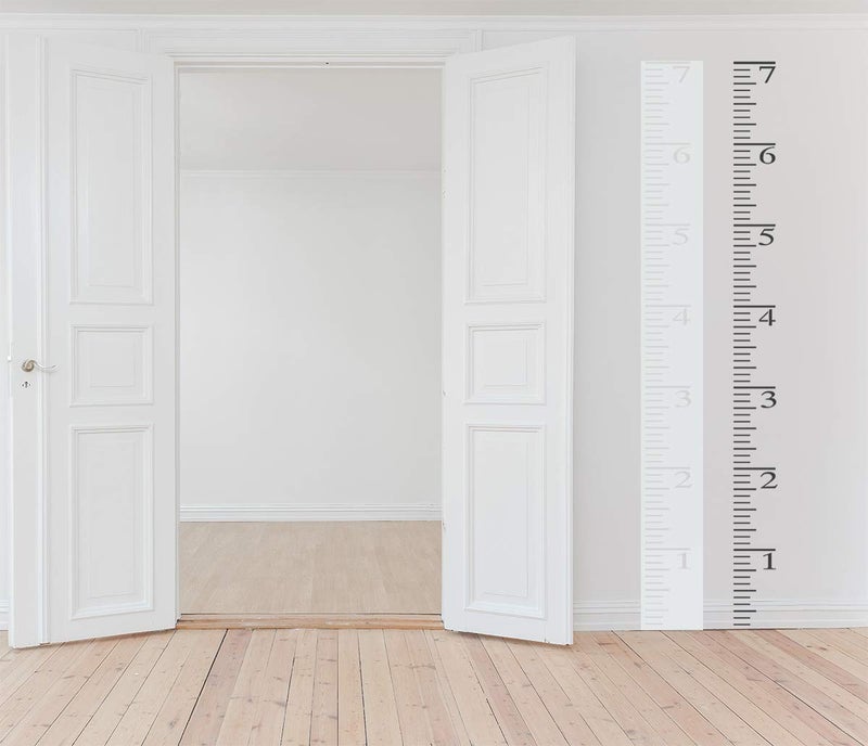 أونوون Onwon 7 أقدام مخطط النمو استنسل قياس ارتفاع الأطفال مخطط النمو مقياس الإستنسل قابلة لإعادة الاستخدام حاكم قالب الرسم على الخشب - Image 2